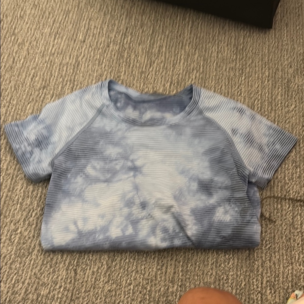 lululemon athletica Blue Tie-Dye Top